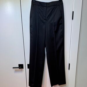 J. Crew Classic Black Satin Women's Trousers